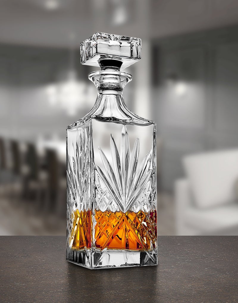 Lefonte Whiskey Decanter for Scotch, Liquor, Vodka, Wine or Bourbon - Irish Cut 750ml - Image 3